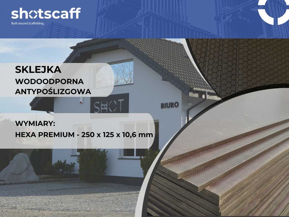 Sklejka na przyczepki zabudowy wodoodporna antypoślizgowa 10,6mm Nowa