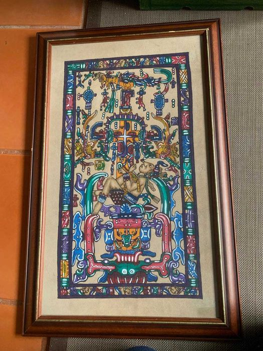 Arte Maia Serigrafia Mayan Astronaut!