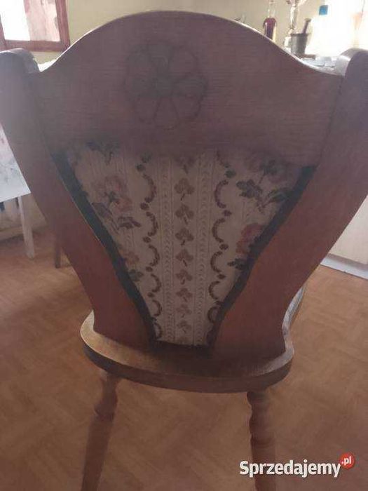 Krzesła drewniane pokojowe, salonowe 6 szt design