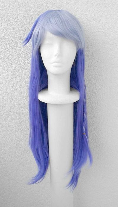 Petunia Happy Tree Friends peruka niebieska z grzywką cosplay wig