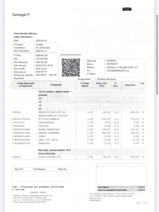 Peugeot 308 1.6 ehdi STYLE NACIONAL