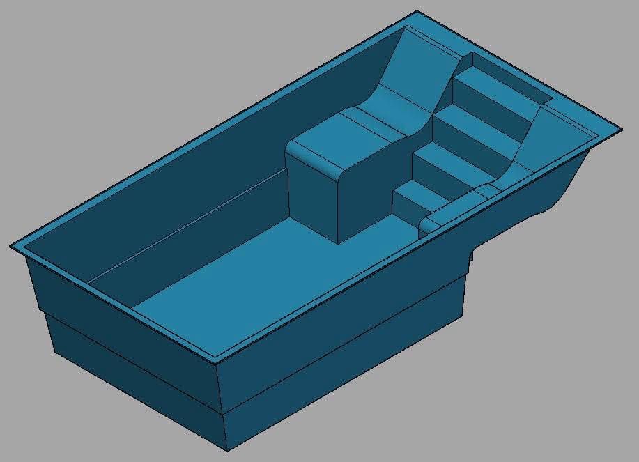 Basen LAGUNA 6x3x1,55
