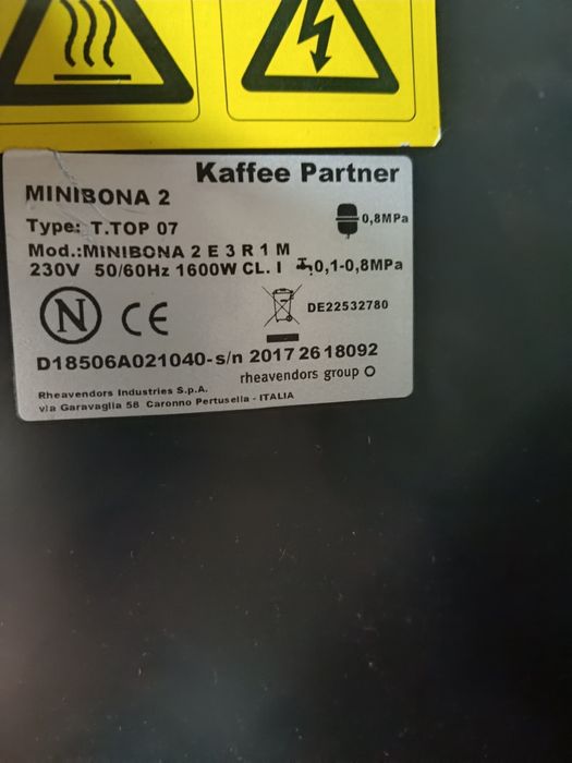 Кофемашина Kaffee Partner Minibona-2 на 10 напитков