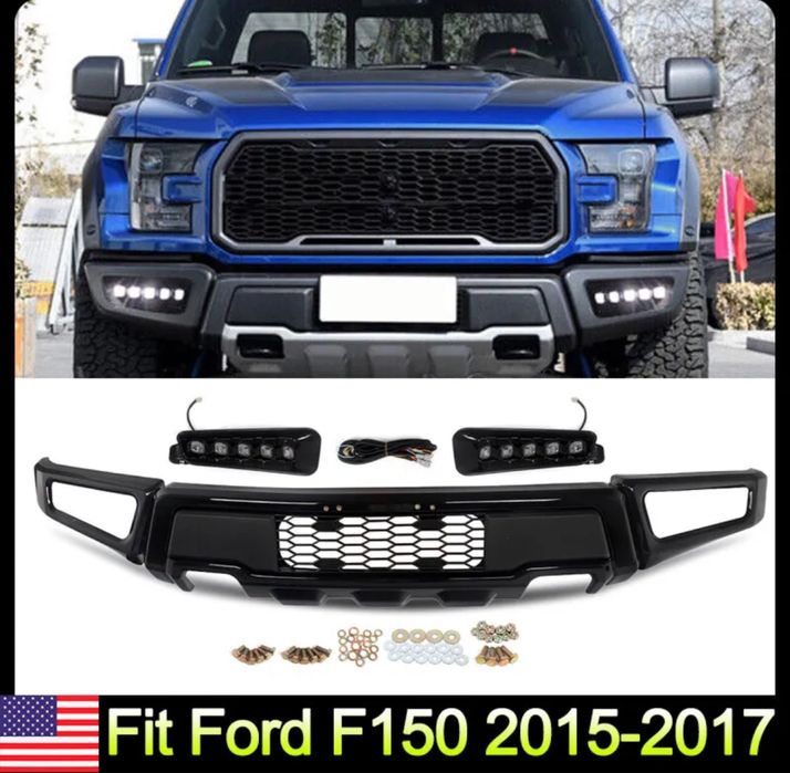 Ford f150 rok 2015-17 zderzak styl raptor z ledem