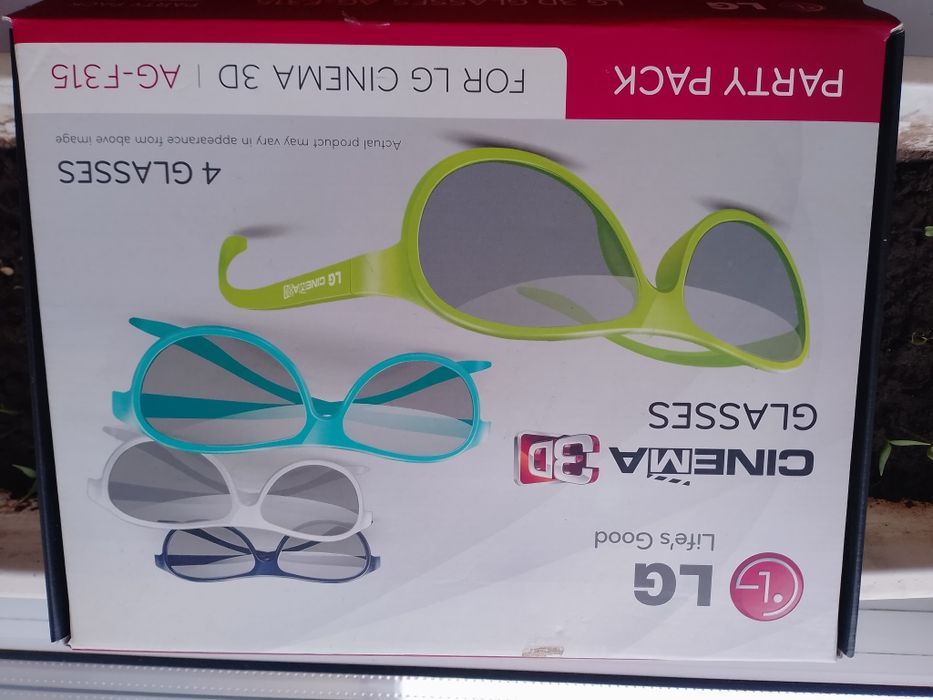 3 d окуляри  комплект 4 шт.