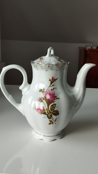 Dzbanek do herbaty, imbryk z różą
