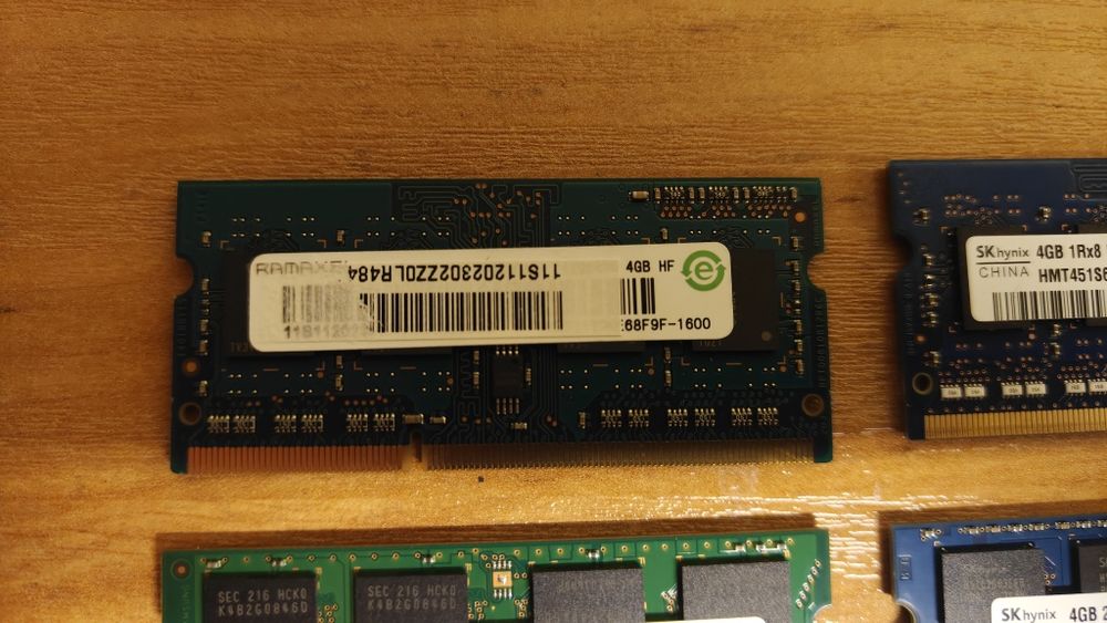 Pamięć RAM DDR3l 4 GB  4 sztuki