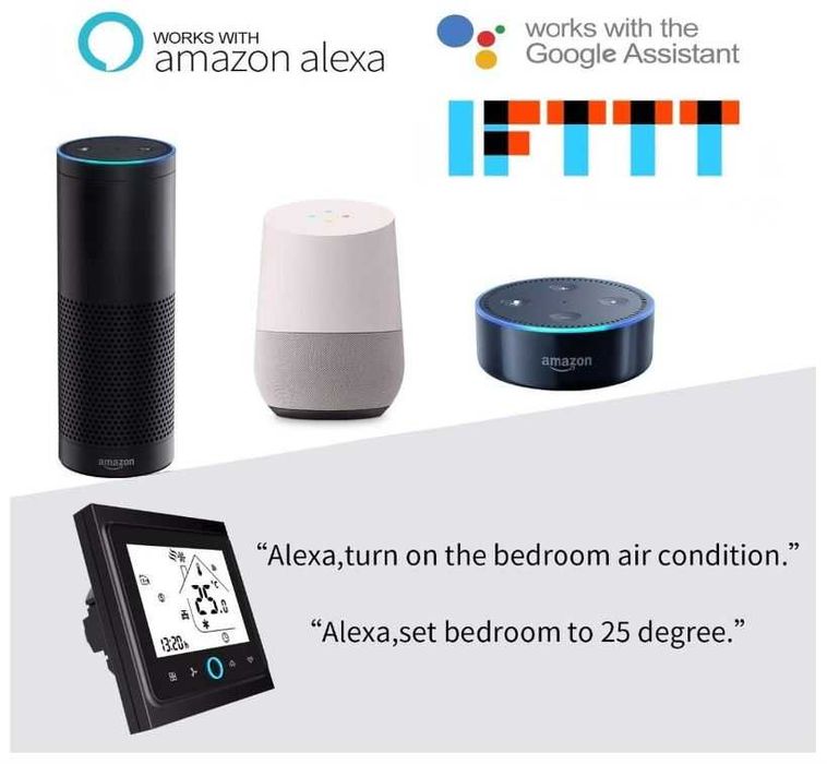 Termostat Wifi  Moes do elektrycznego ogrzewania podłogowego + czujnik