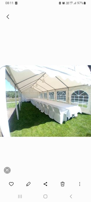 Wynajem namiotów, krzeseł, podłogi, stołów