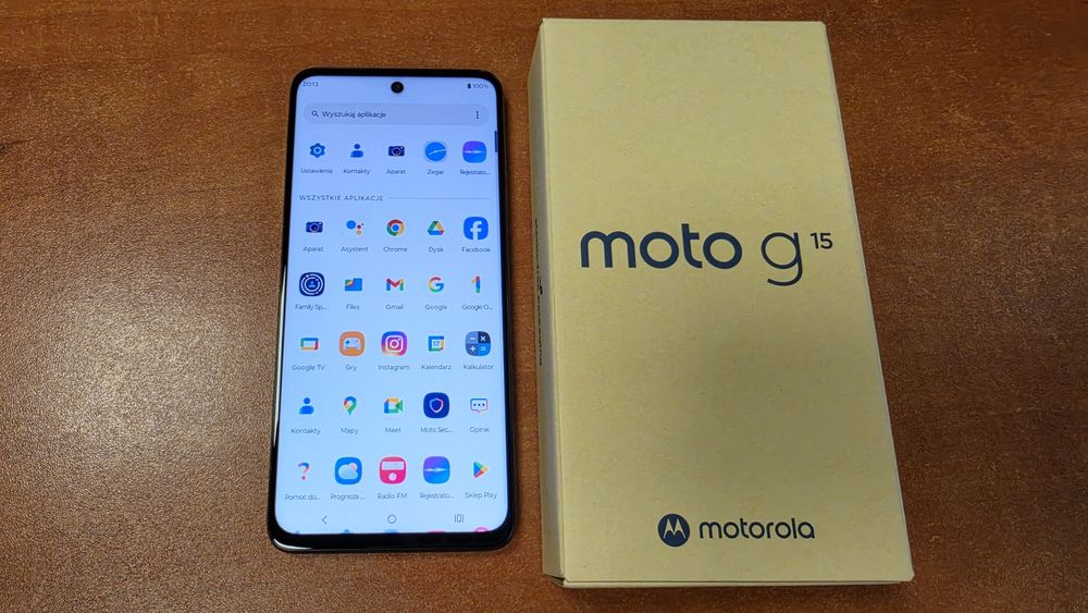 Motorola Moto G15 Dual Sim 128GB/8GB RAM szara, stan bdb, gwarancja