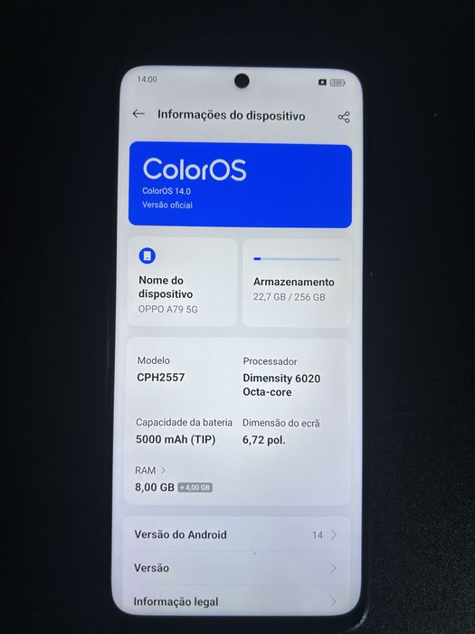 OPPO A79 5G como novo