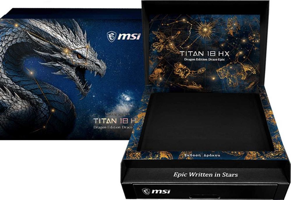 Laptop MSI Titan 18 HX Dragon Edition Ultra 9 290HX 96GB 4TB RTX5090 W11P