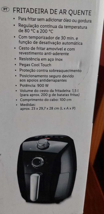 Air Fryer Silver Crest LIDL 900w 1,5L