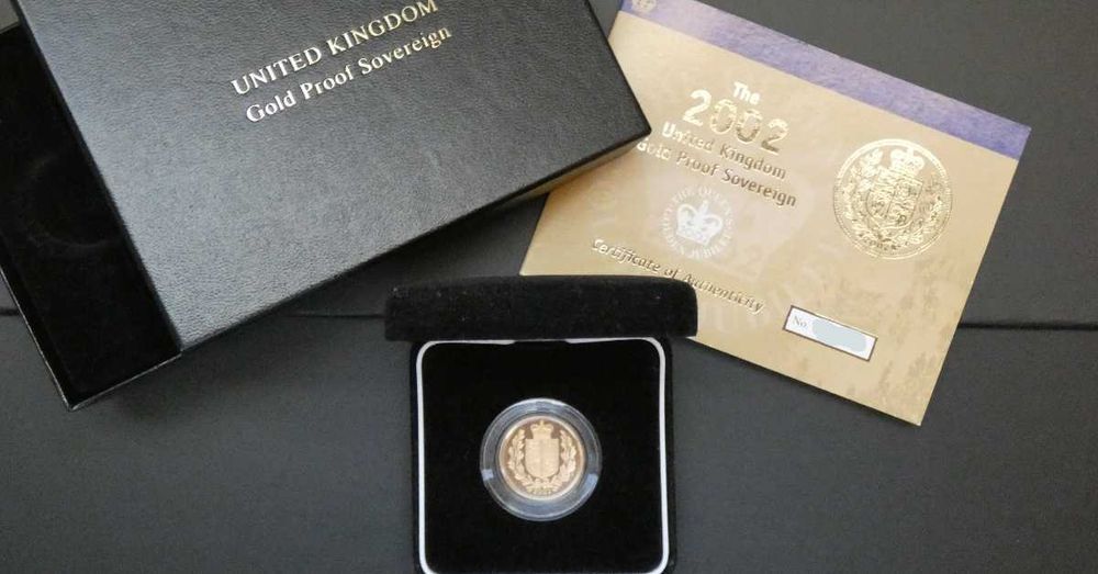 2002 Libra Ouro Proof Jubileu c/ Caixa e Certificado