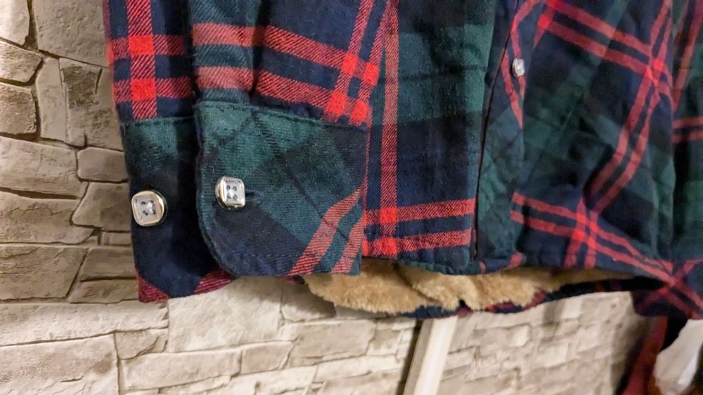 Рубашка фланелевая на меховой подкладке