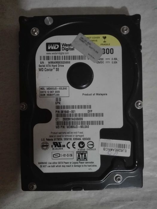 HDD Western Digital 3,5" 80Gb