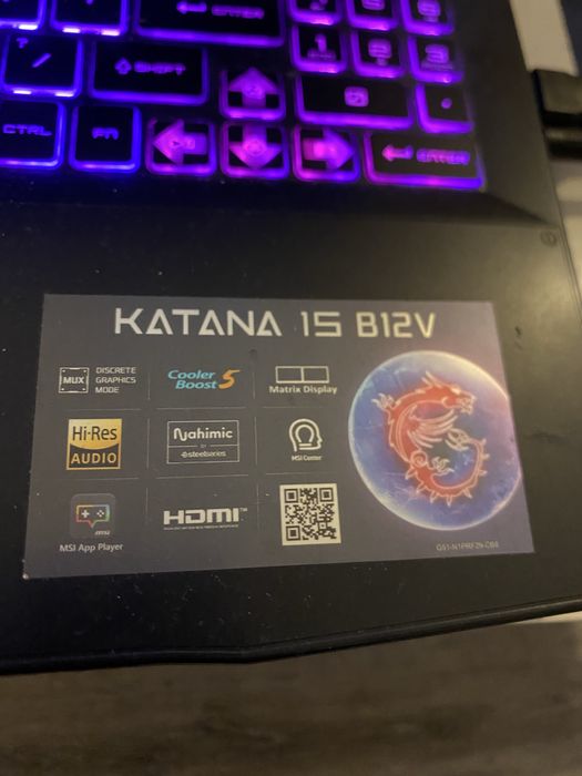 Laptop gamingowy MSI Katana 15 B13VFK-1437XPL