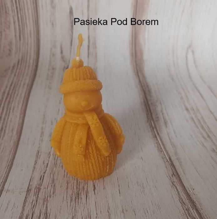 Świeca figurka z wosku pszczelego
