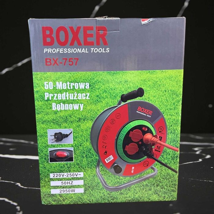 Przedłużacz Solidny bębnowy 50 m 3×2,5 mm  4 gniazda