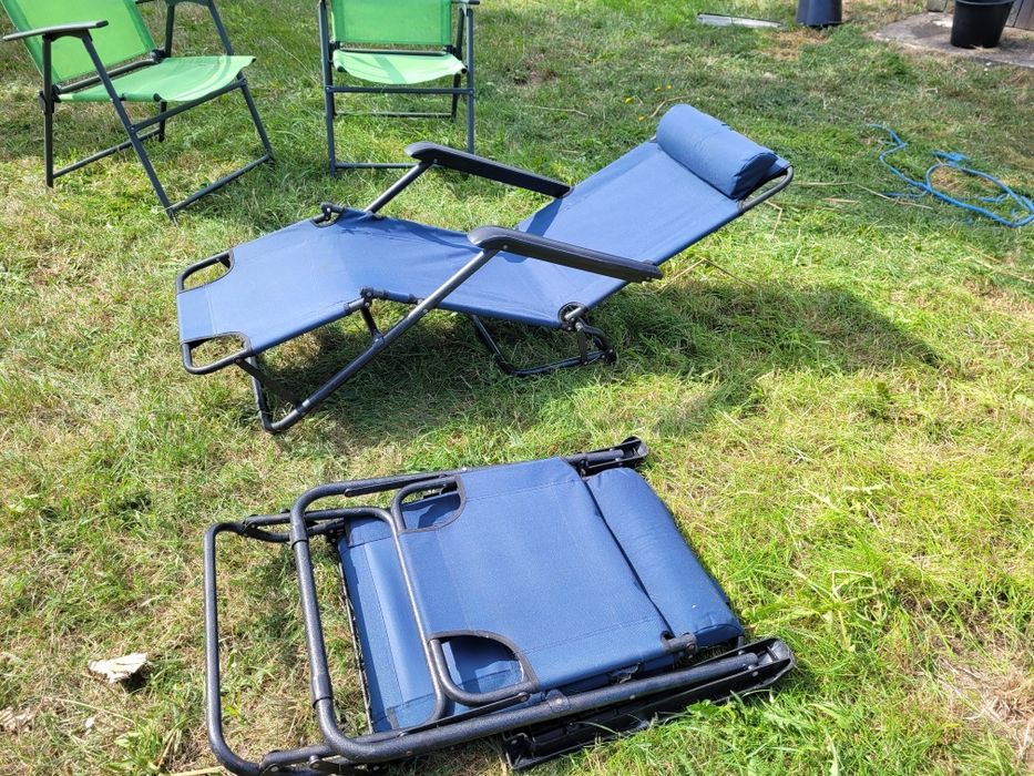Leżak ogrodowy regulowany