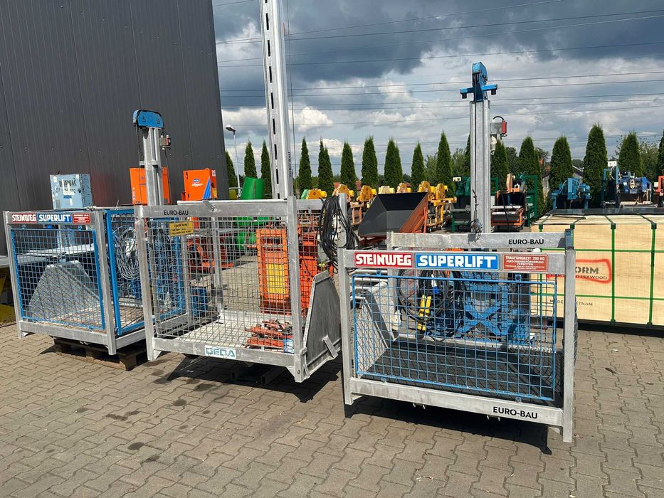 Winda budowlana wyciąg Steinweg Superlift 200kg/230V podnośnik taczka