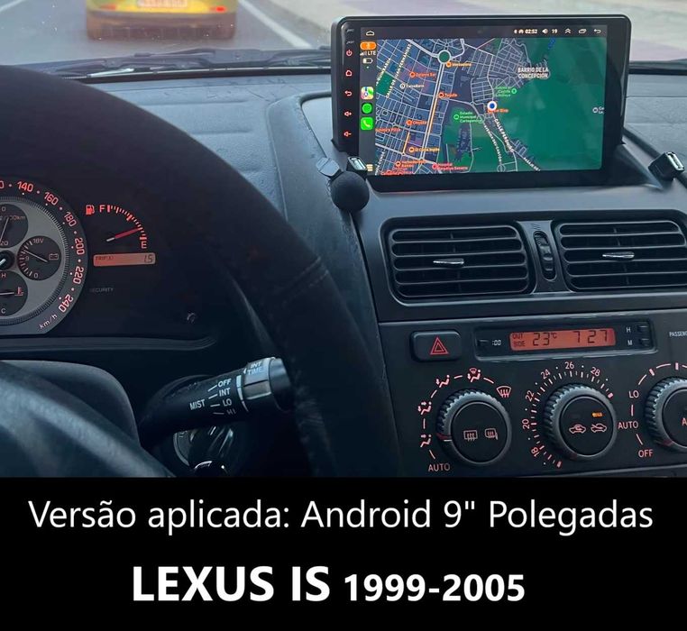 (NOVO) Rádio 2DIN • LEXUS IS / GS • Android • GPS • is200 is220 is300