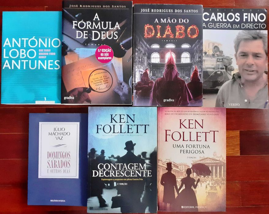 Livros Ken Follett, Pearl Buck, J.K.Rowling