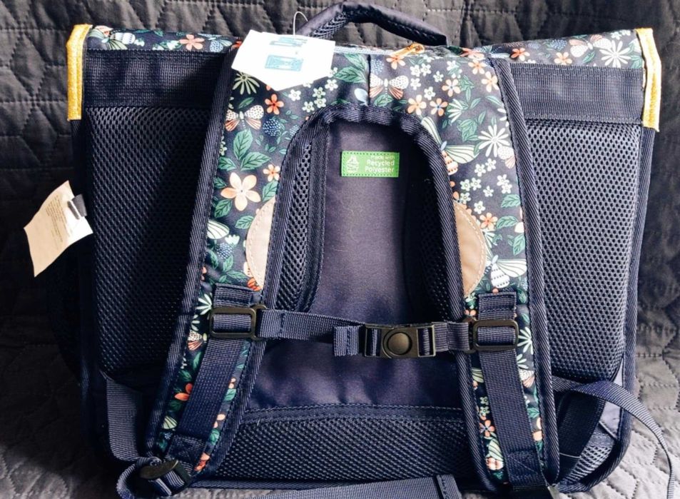 Dziewczęcy tornister kwiaty motylki