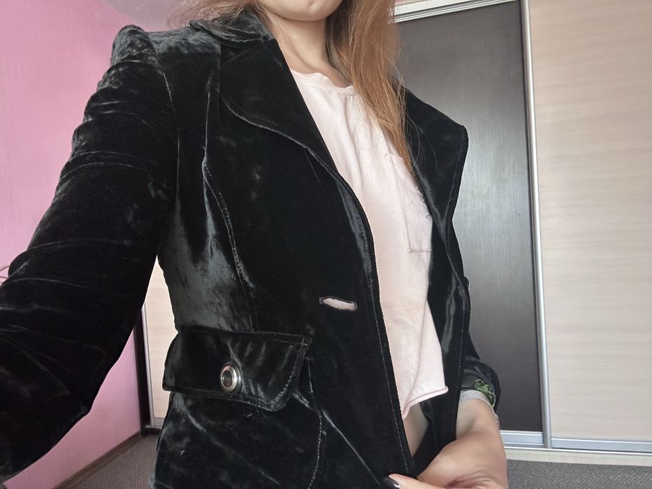 Оксамитовий жакет D&G Dolce & Gabbana, вінтаж, лінія Only Under 40, р. 38 (XS–S)