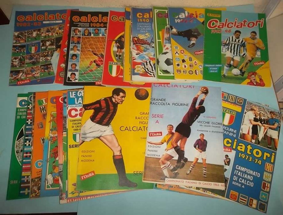 Campeonato Italiano de 1961 a 1994, Lote 32 cadernetas (reproduções)