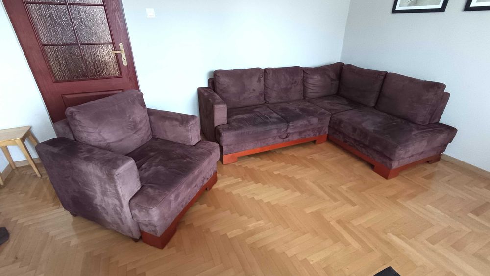 Narożnik wraz z fotelem