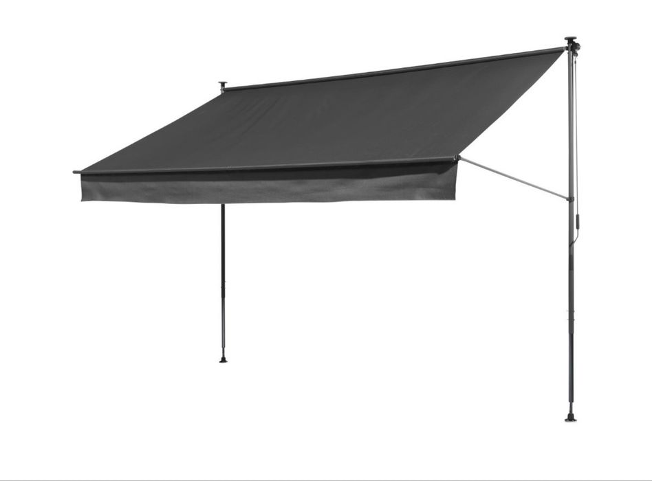 Markiza rozporowa 300x150 antracyt Livarno