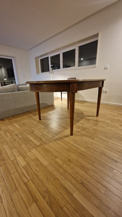 Mesa madeira castanho macica extensivel 160-200cm