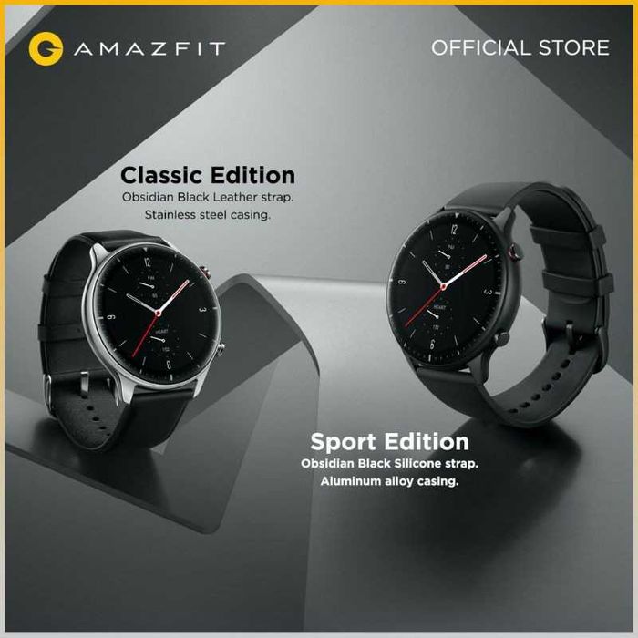Smartwatch Amazfit GTR 2 Sport Edition Preto/ Garantia/ Caixa/Perfeito
