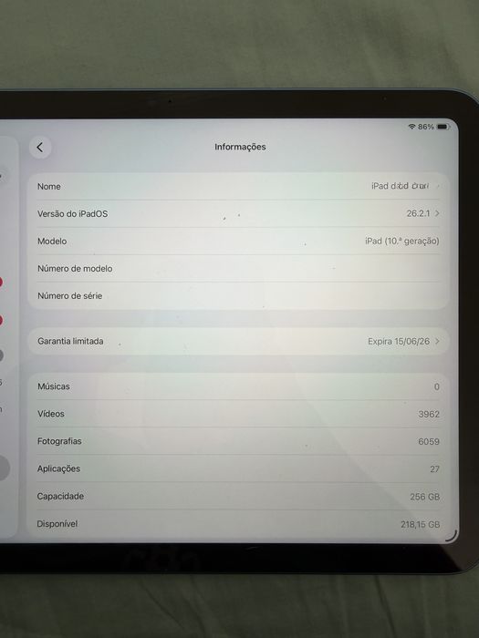 Ipad 10Geraçao Azul como novo 256gb