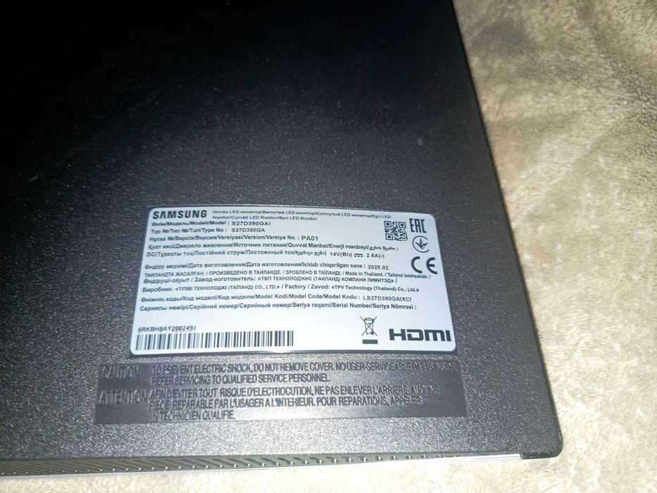 Монітор Samsung S27D390GI на запчастини