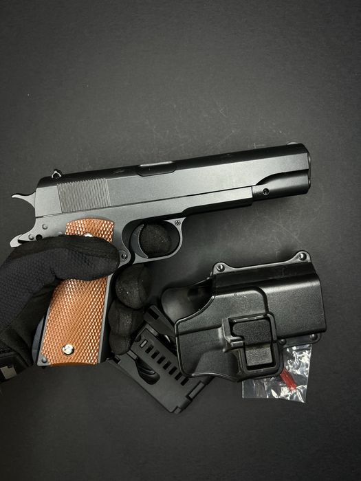 Іграшковий металевий пістолет Кольт 1911 з кобурою G13+ Galaxy