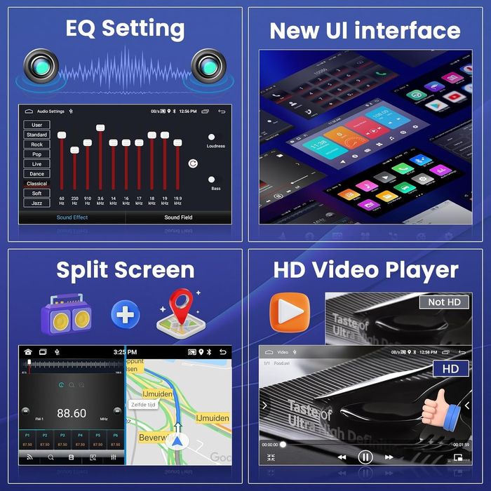 Hikity radio Android 13 1G 32G Renault Dacia Duster Logan 7" GPS BT

H
