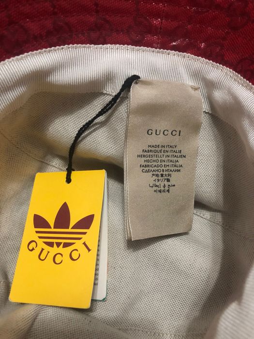 Adidas x Gucci GG Canvas Bucket Hat - M