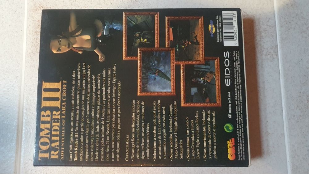 Tomb Raider 3 PC caixa vazia