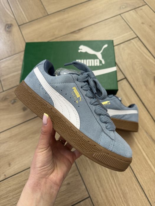 Nowe Zamszowe Sneakersy Damskie Puma Suede XL 26 Niebieskie