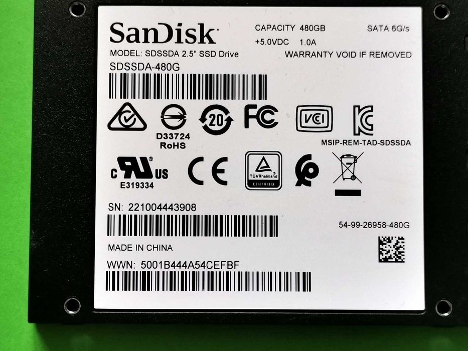 SSD 480GB SanDisk PLus