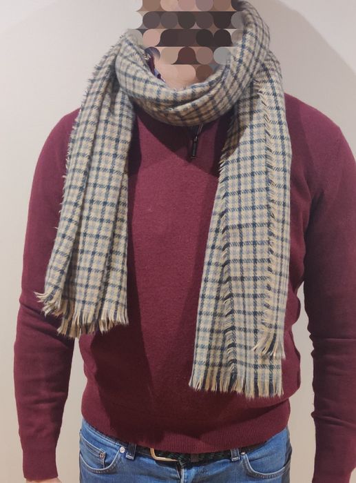 Cachecol padrão quadrados