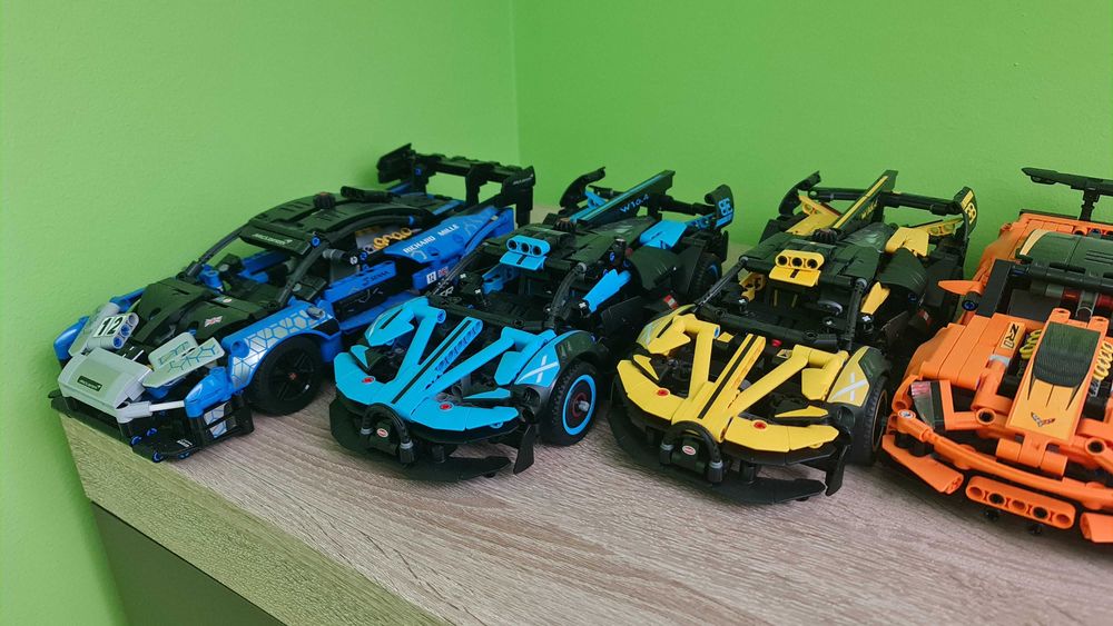 Zestaw Auta Lego Technic Bugatti Lamborghini Jeep Chevrolet Ford Mclar