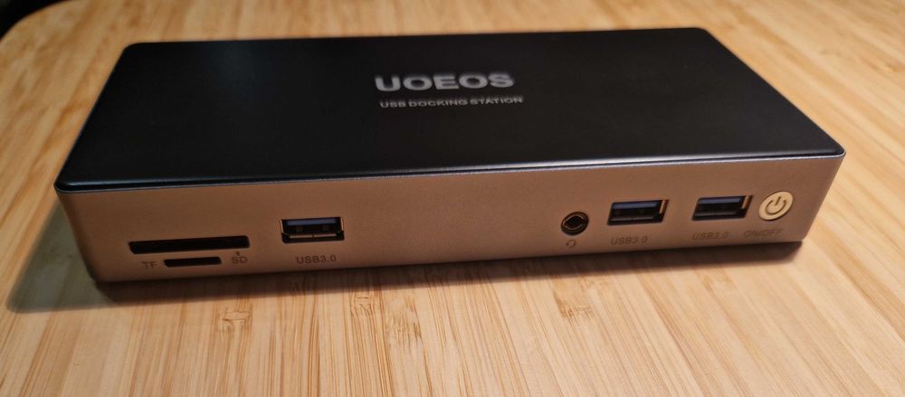 UOEOS Stacja dokująca HDMI DVI Ethernet 5 x USB 3.0 czytnik kart SD TF