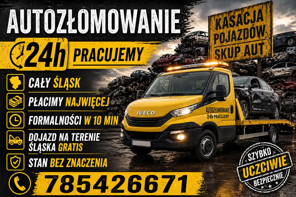 Skup aut na złom złomowanie samochodow auto skup 24h