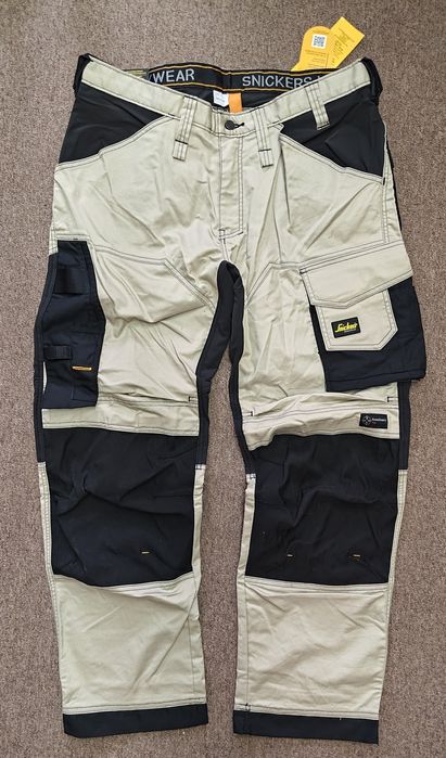 6351 Snickers AllroundW 56 Stretch letnie elastyczne spodnie robocze  serwis  BHP na  lato pas 100cm