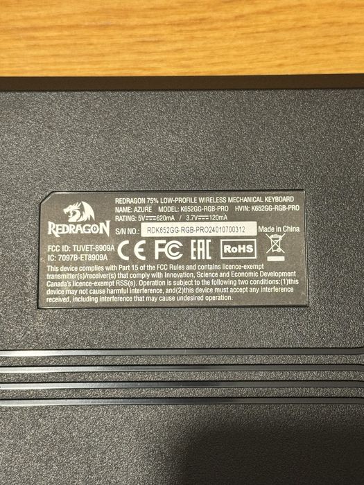 Gamingowa klawiatura Red dragon 75%