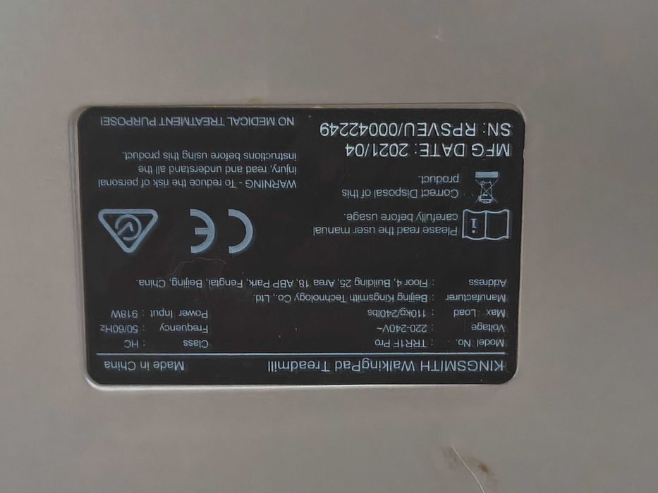 Bieżnia elektryczna Kingsmith walking pad 10 km/h