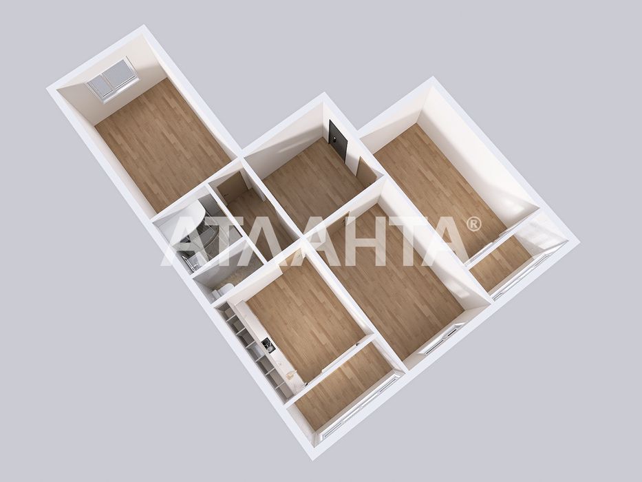 Трикімнатна квартира метро Позняки держ програми